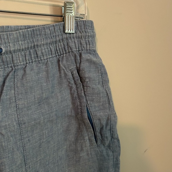 Athleta Retreat Linen Jogger in Blue Size 4 Petite - Picture 2 of 10